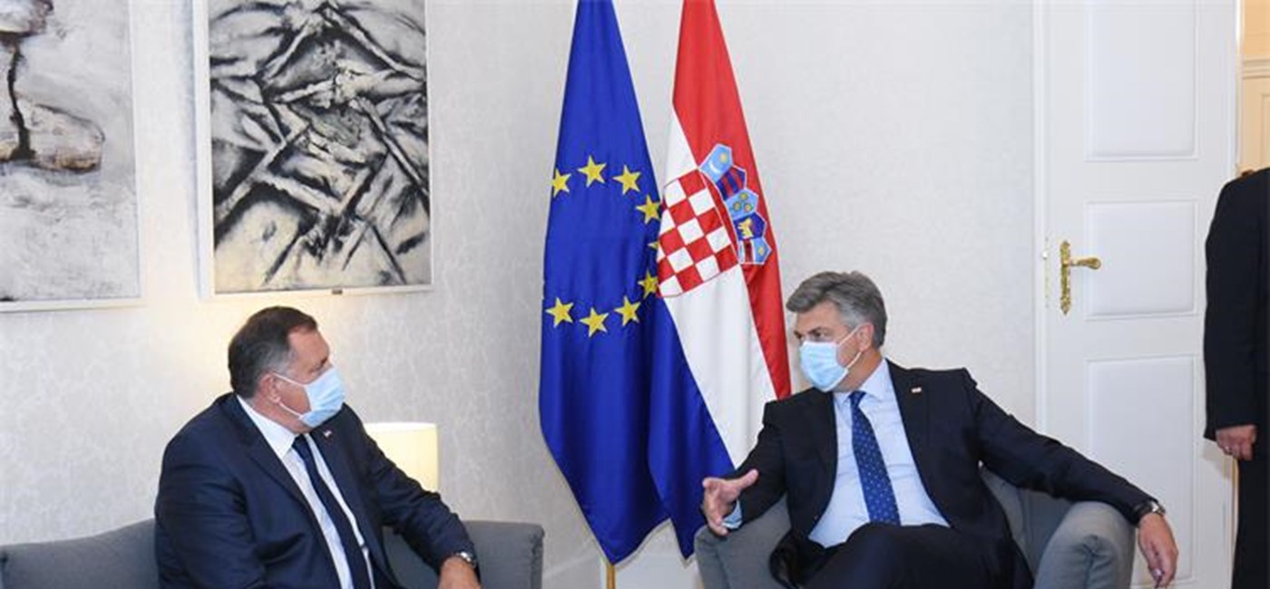 Plenković i Dodik o gospodarskoj suradnji i potpori Hrvatske europskom putu BiH